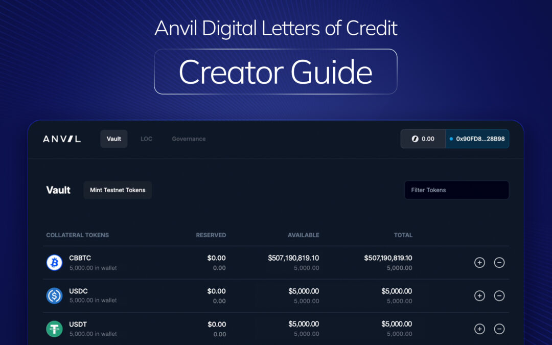 How to Create Digital Letters of Credit on the Anvil dApp